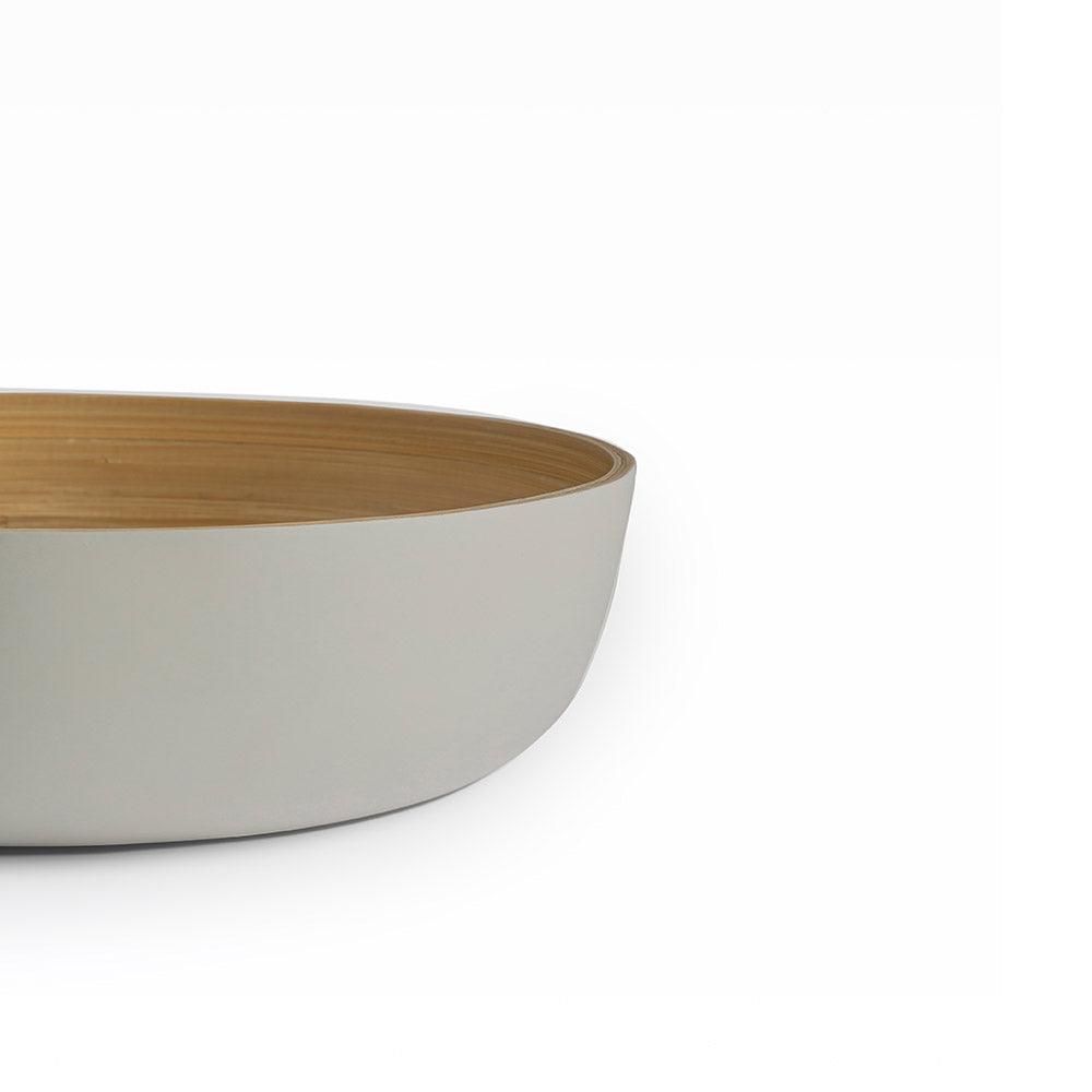 Sahaya Bamboo Bowls White set of 3 - Set of 3