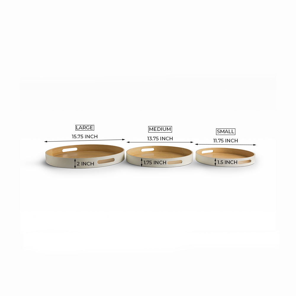 Carrick Set of 3  White - Set of 3  White