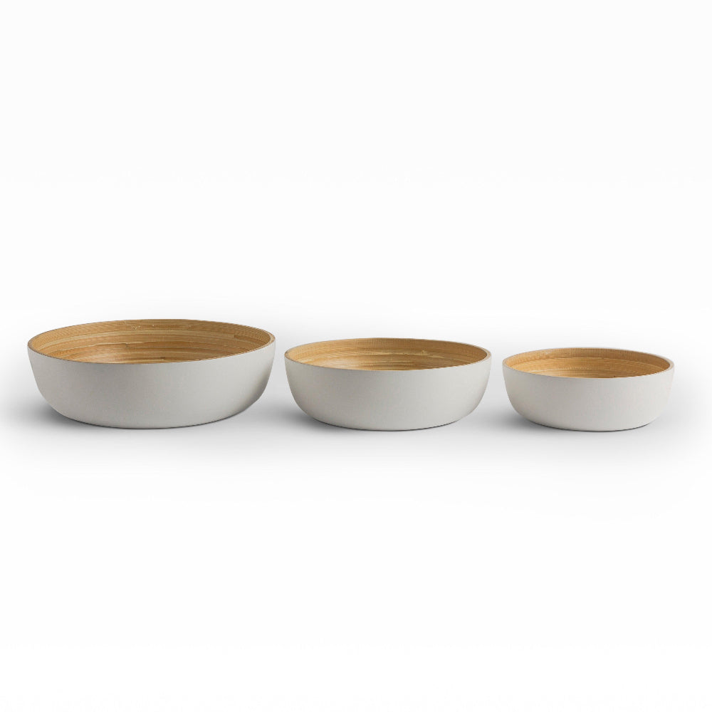 Meridian-glow White set of 3 - set of 3