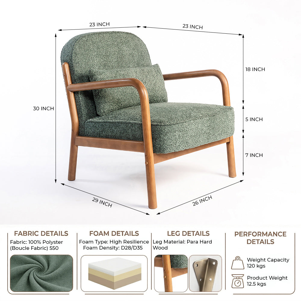 Willow Wooden Armchair