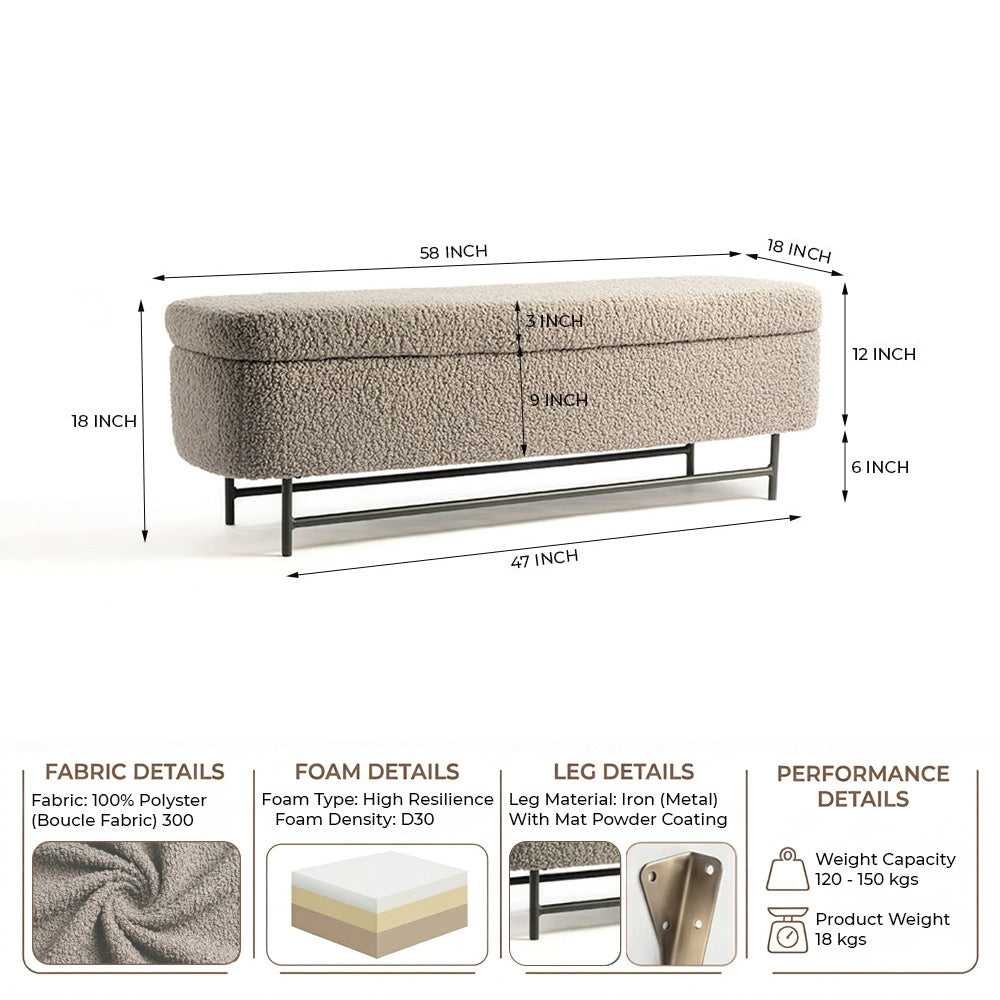 Meridian-glow Storage Bench