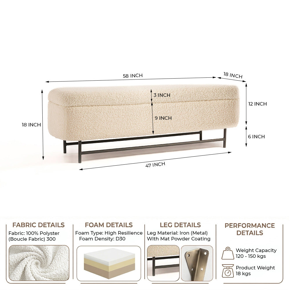 Meridian-glow Storage Bench