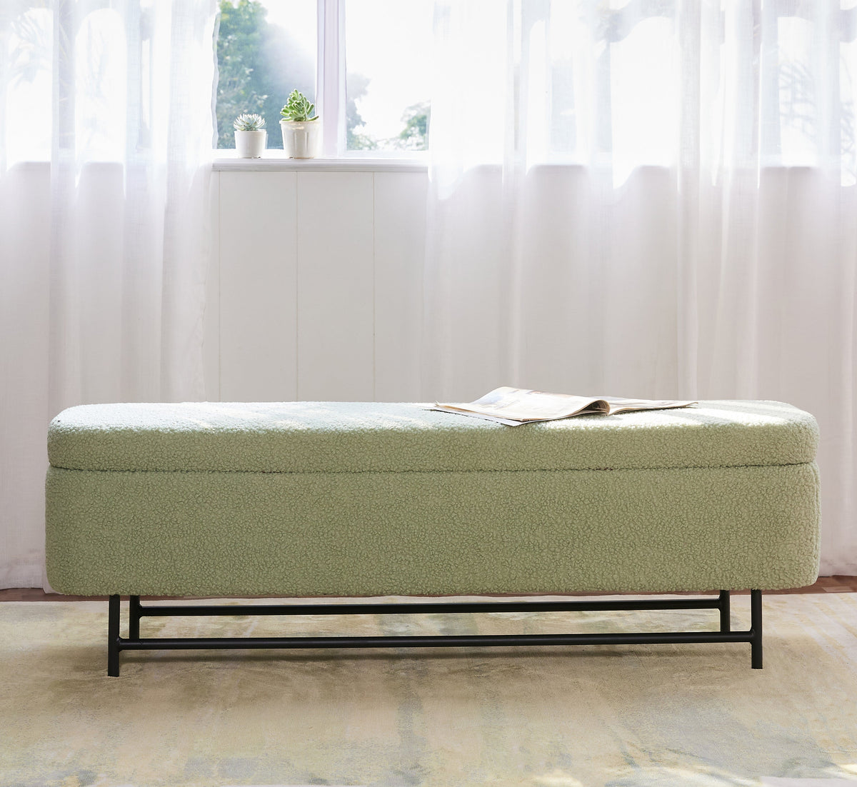 Meridian-glow Storage Bench