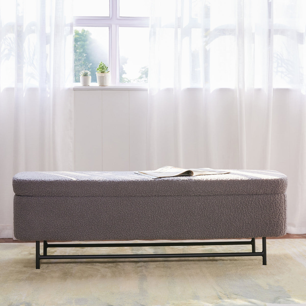 Meridian-glow Storage Bench