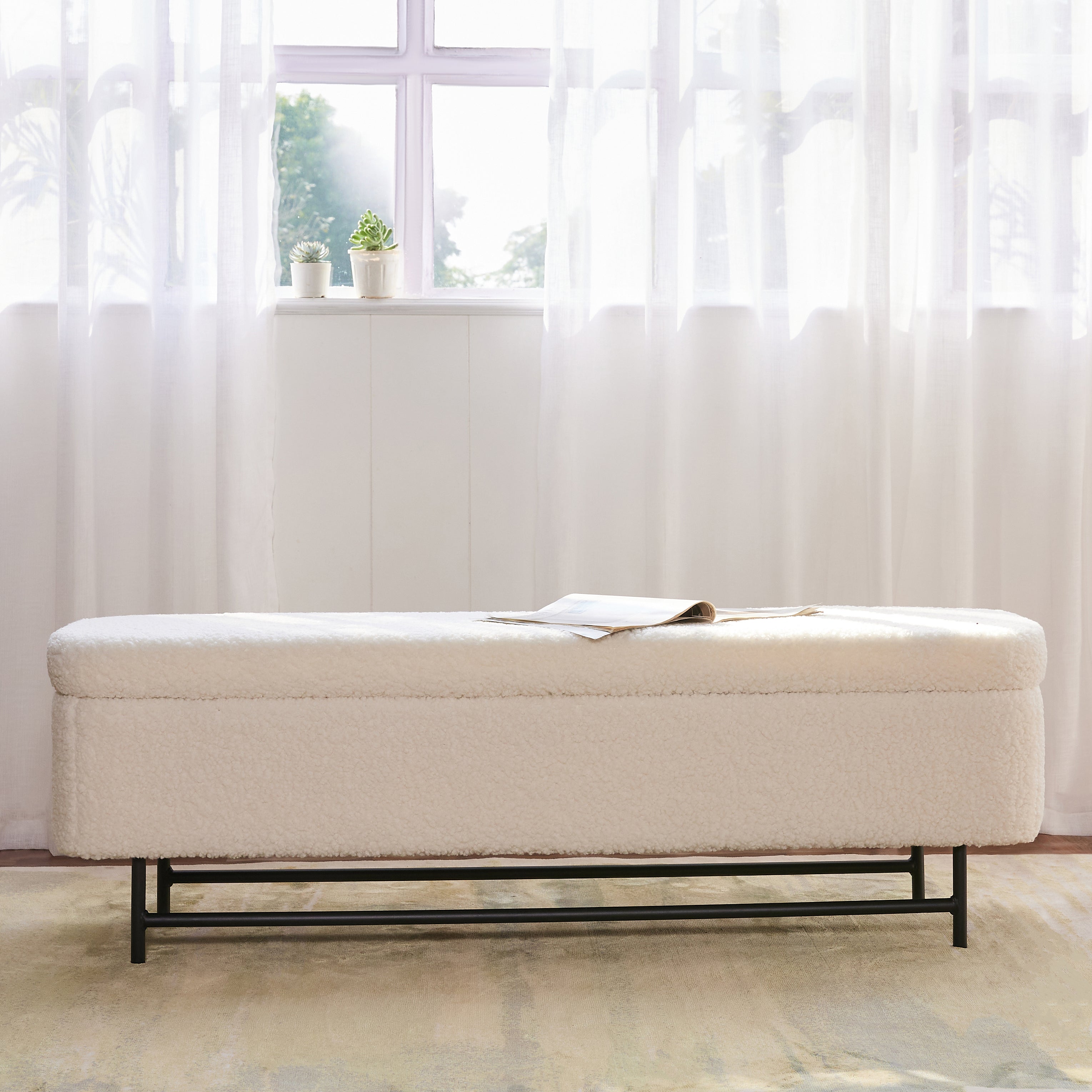 Meridian-glow Storage Bench
