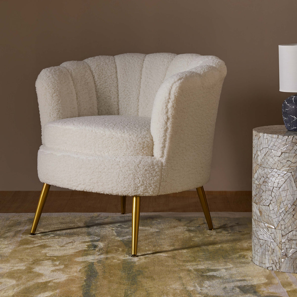 Linen Boucle Armchair