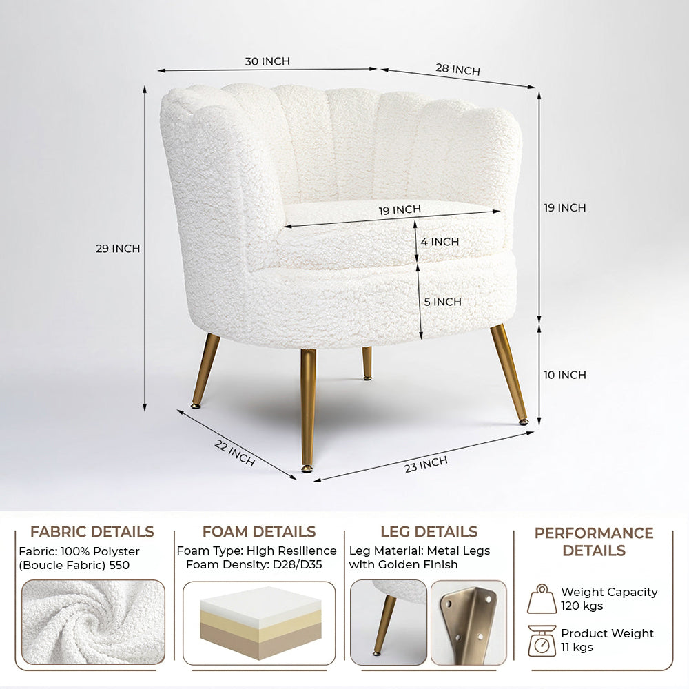 Linen Boucle Armchair