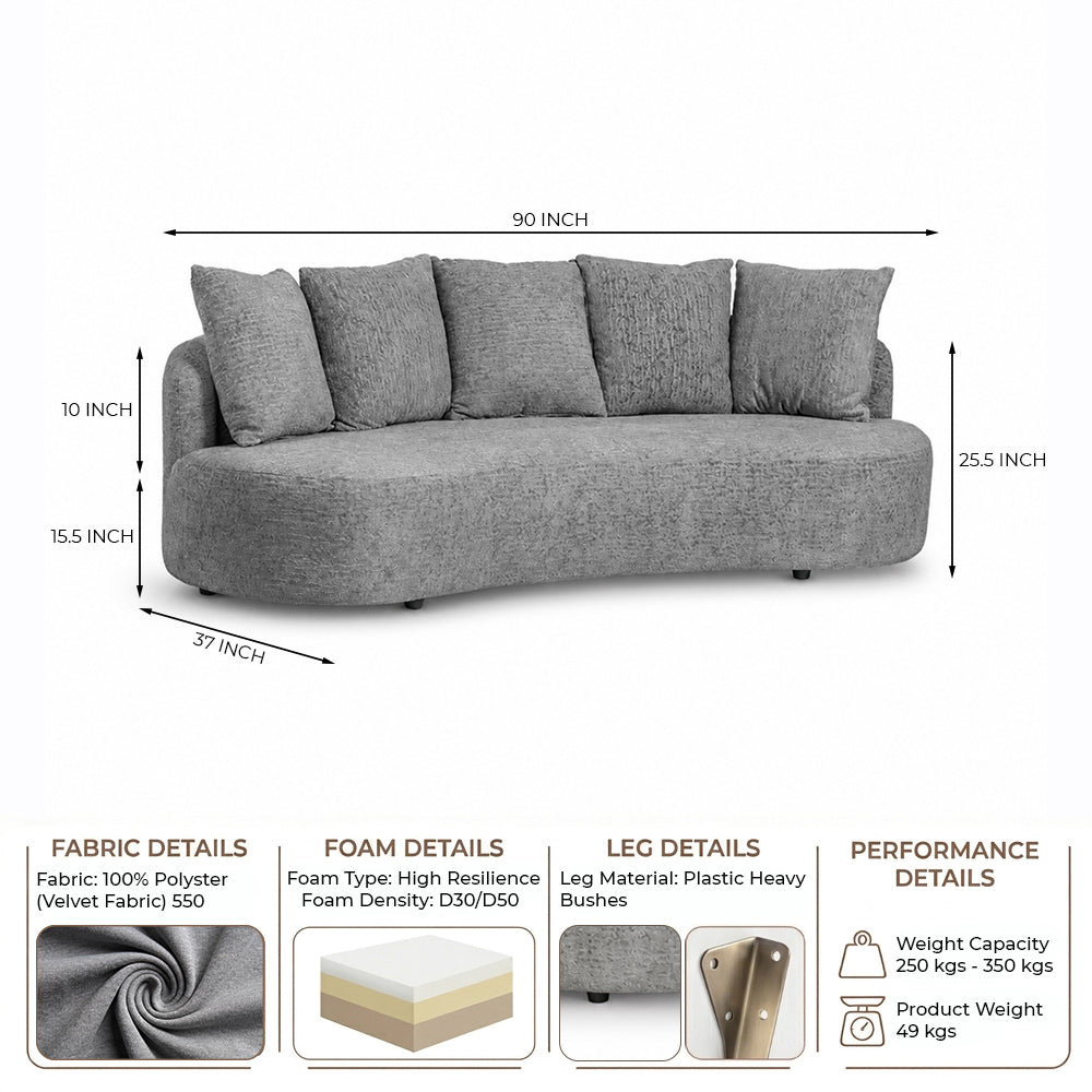 Basalt 3-Seater Sofa