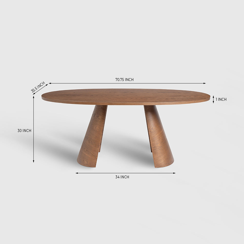 Autumnal 6-Seater Dining Table