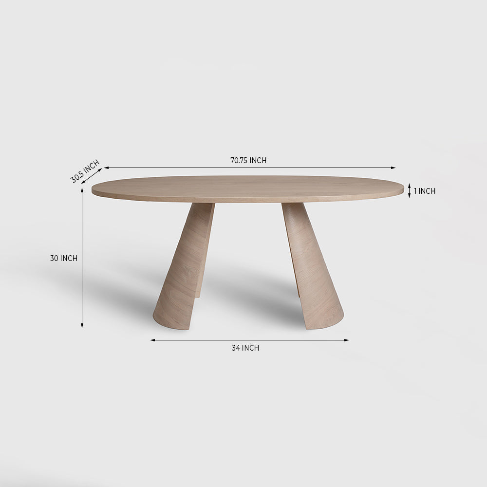 Autumnal 6-Seater Dining Table