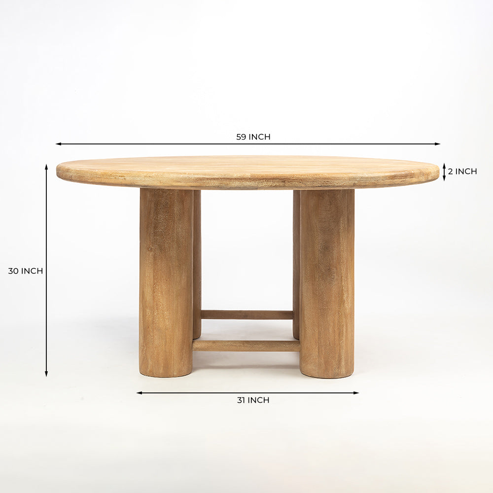 Teakwood 6-Seater Dining Table
