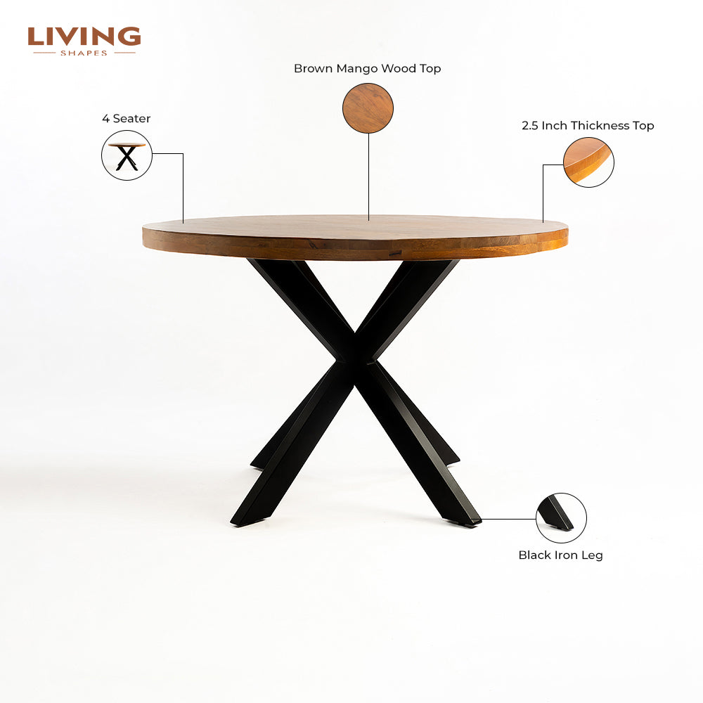 Camden 4-Seater Dining Table