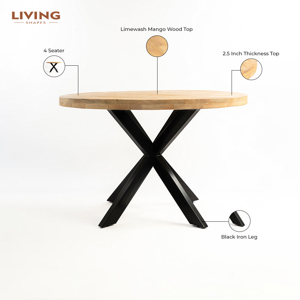 Camden 4-Seater Dining Table