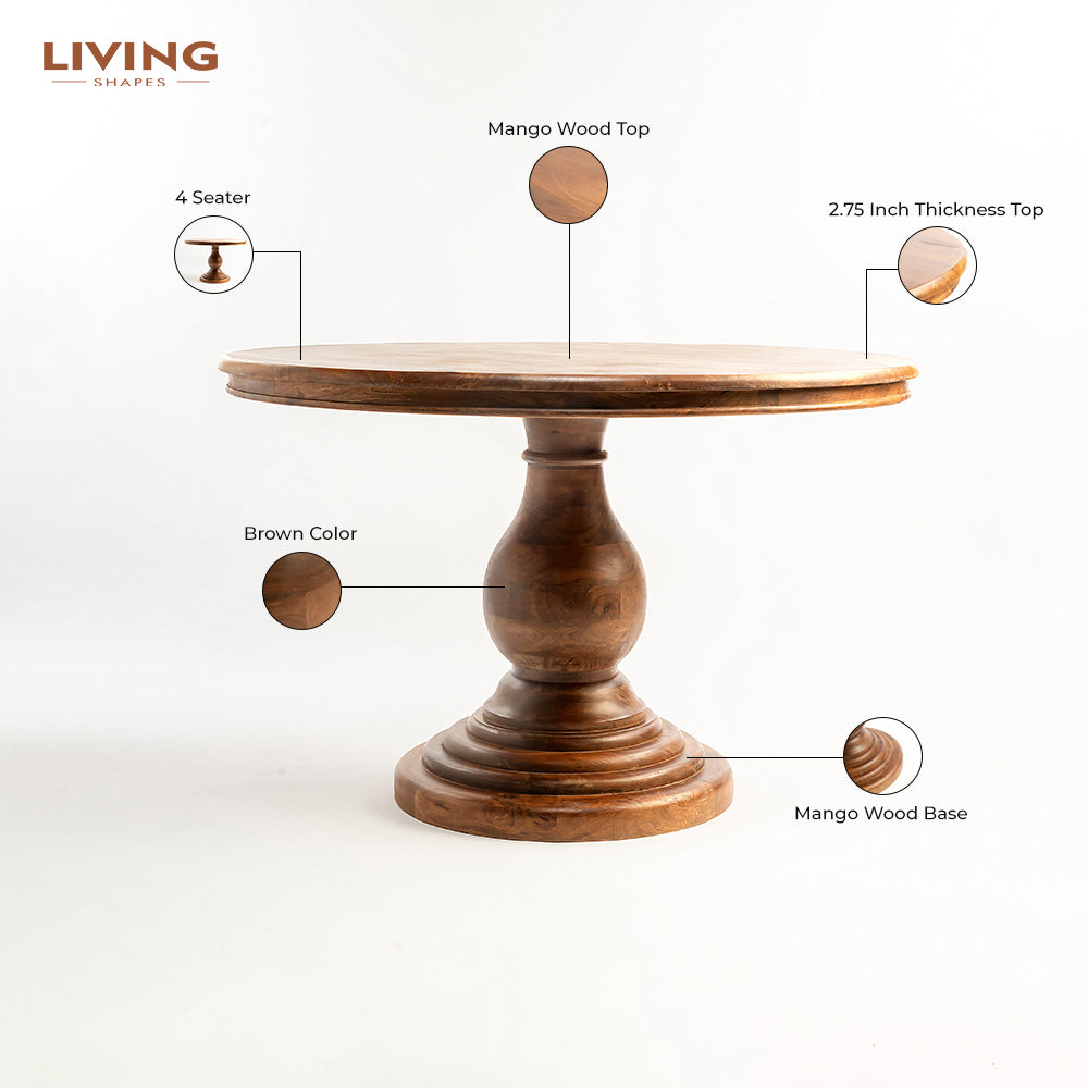Pebble 4-Seater Dining Table