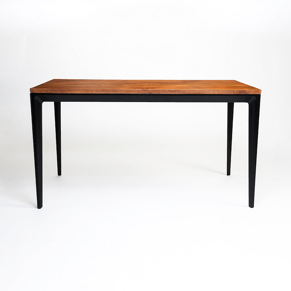 Shakur Wooden 6 Seater Dining Table with Iron