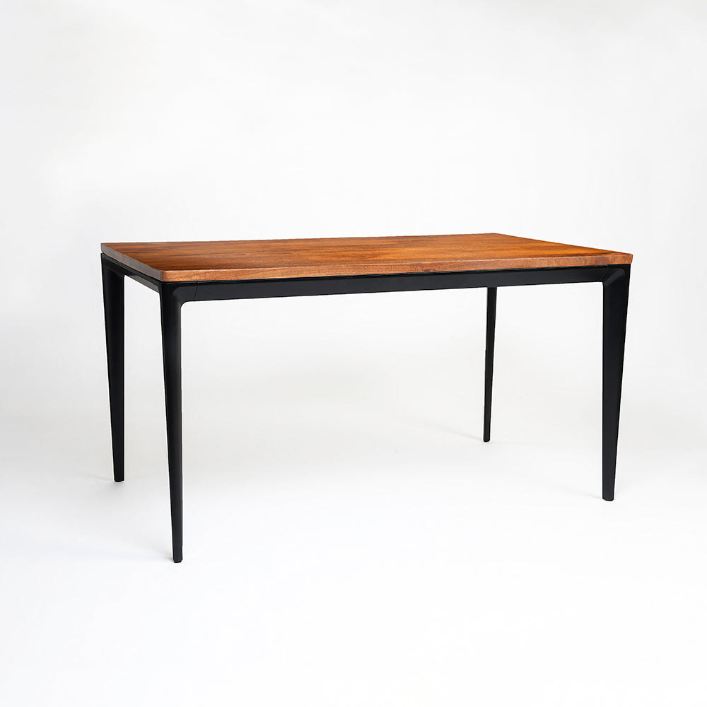 Shakur Wooden 6 Seater Dining Table with Iron