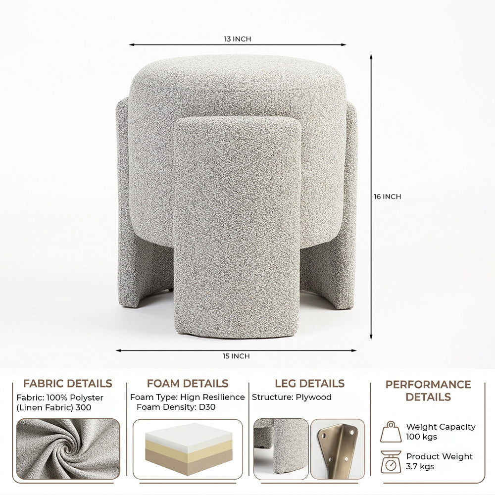 Meridian-glow Pouf