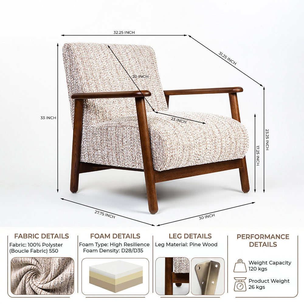 Hazelnut Armchair