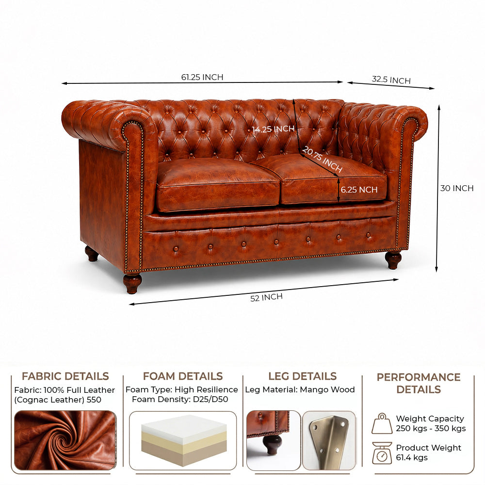 Parchment 2-Seater Sofa