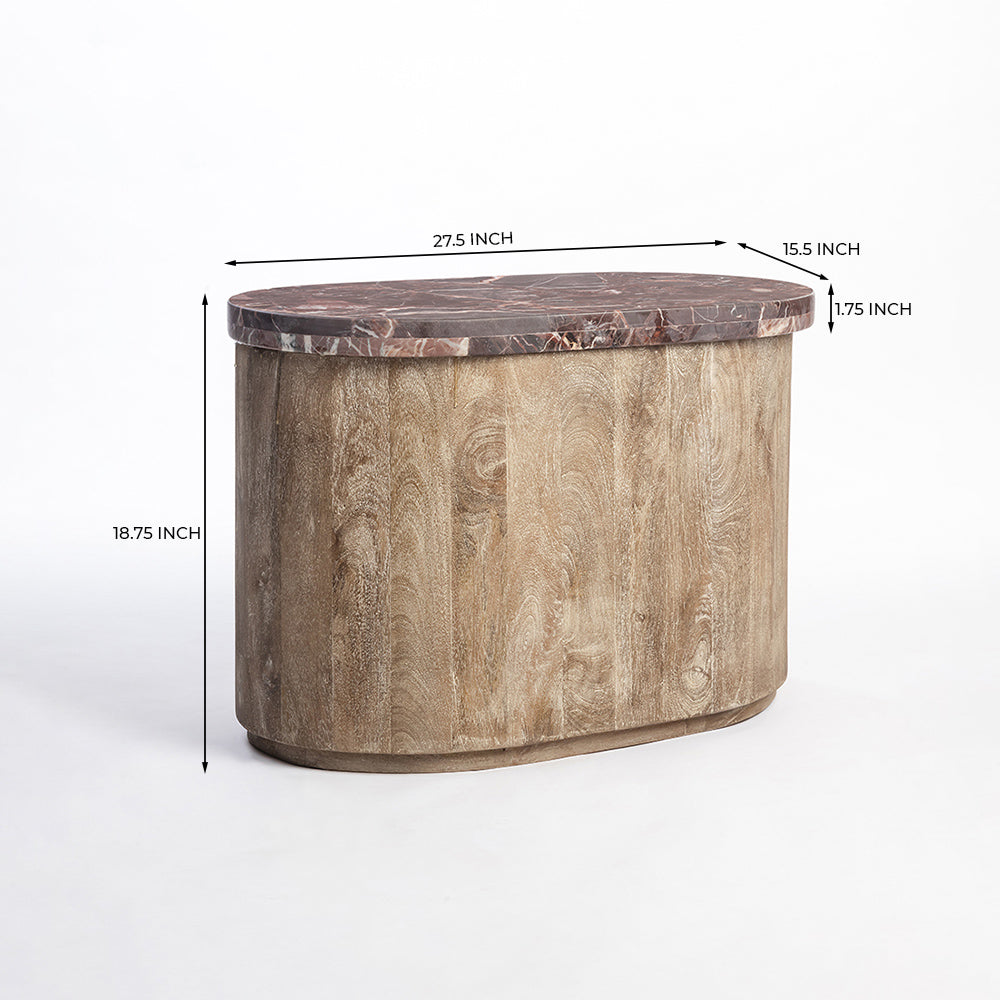 Sable Coffee Table.-Size