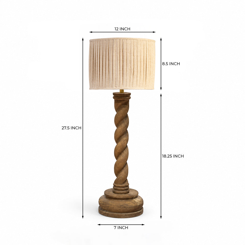 Tamarind Table Lamp-Size