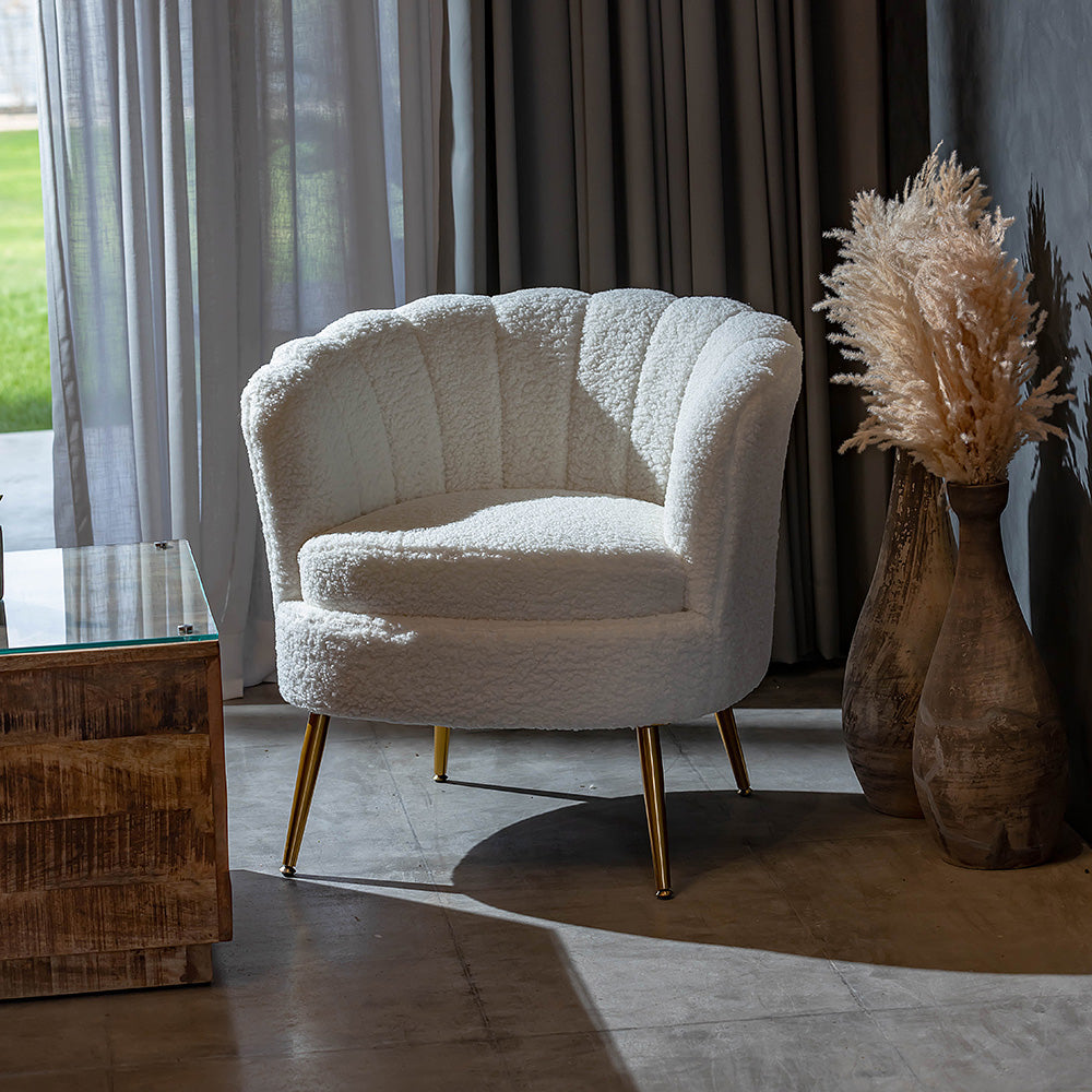 Linen Boucle Armchair