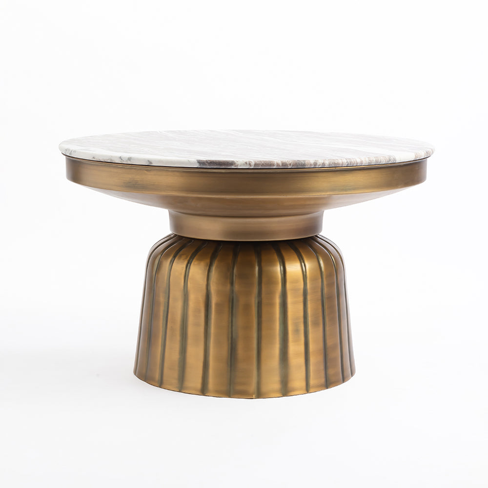 Marble Claybourne Coffee Table Set of 2 with Metal - Large