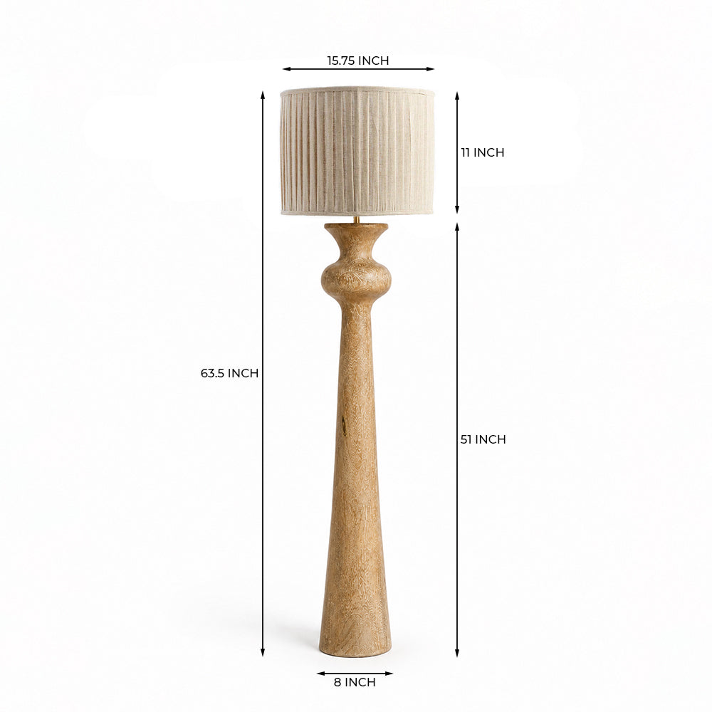 Mosswood Floor Lamp-Size